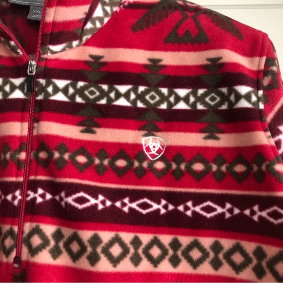 NWOT Ariat Fleece Quarter Zip Sweater - Picture 4 of 6